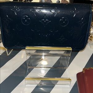 Louis Vuitton Dark Blue Vernis Embossed Wallet